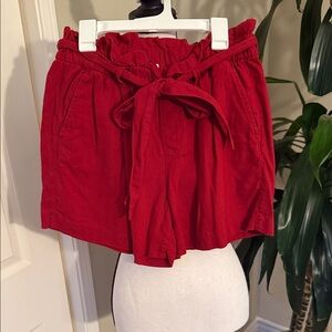 Old Navy Women's High Waist Red Shorts